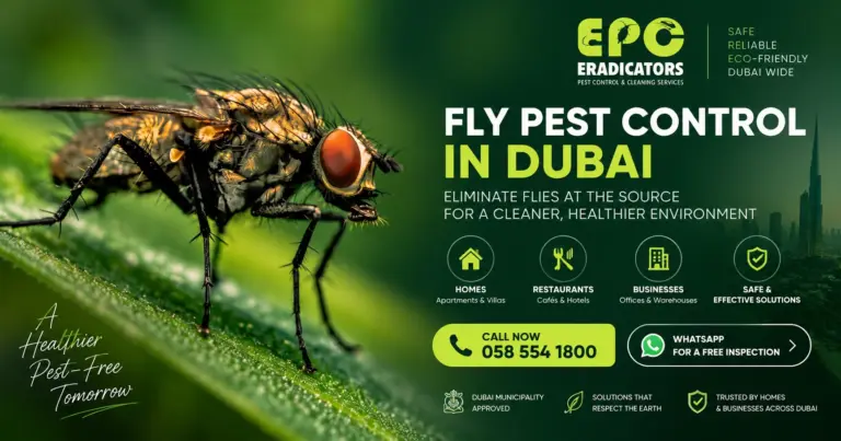 Professional fly pest control service in Dubai by Eradicators