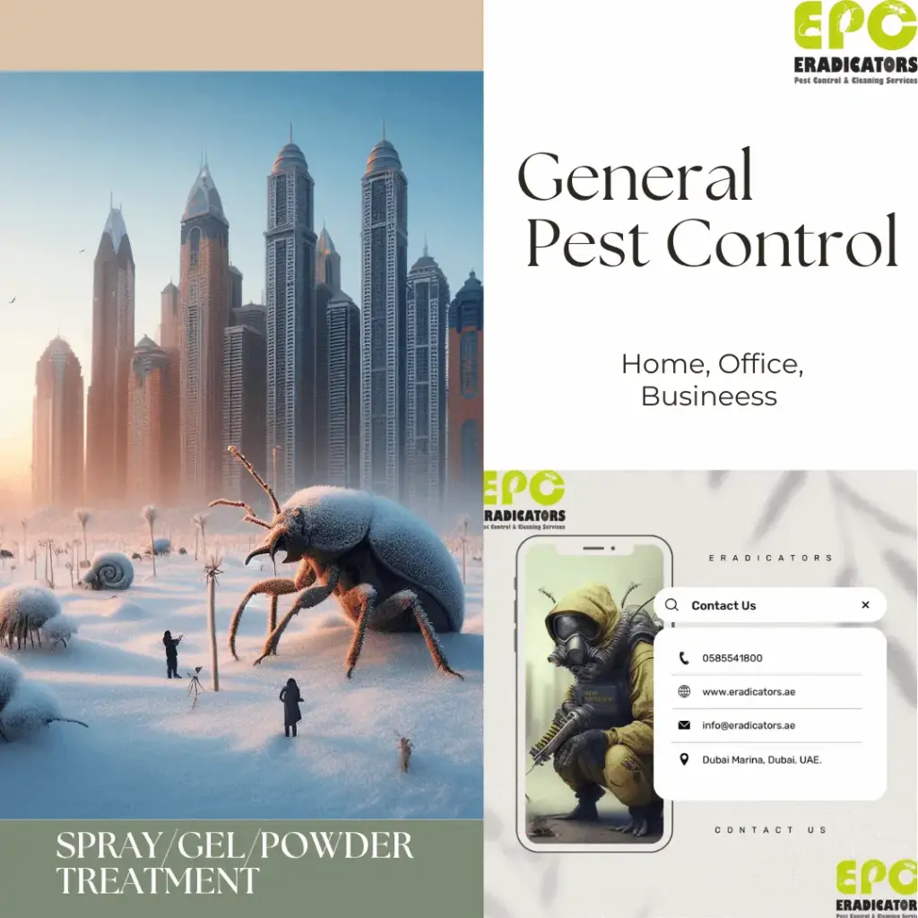 General pest control services in Dubai by Eradicators